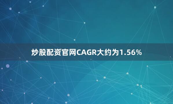 炒股配资官网CAGR大约为1.56%