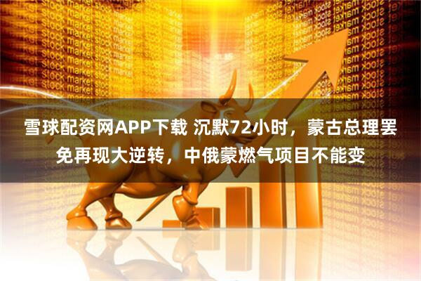 雪球配资网APP下载 沉默72小时，蒙古总理罢免再现大逆转，中俄蒙燃气项目不能变