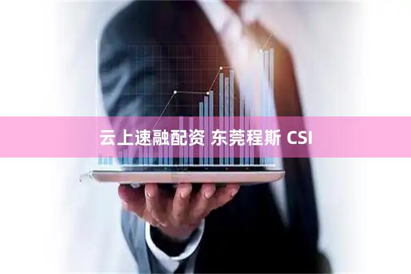 云上速融配资 东莞程斯 CSI