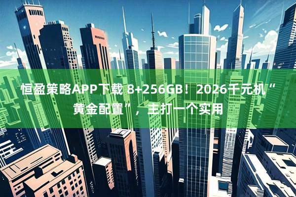 恒盈策略APP下载 8+256GB！2026千元机“黄金配置”，主打一个实用